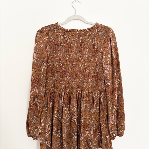 MELLODAY Rust Floral Ruffle Blouse - Picture 4 of 4